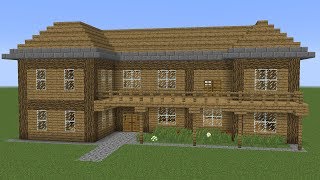 Minecraft  How to build a wooden house 3 [upl. by Amos942]