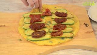 لفائف العجة مع الكوسا  omelet with zucchini rolls [upl. by Bordy341]