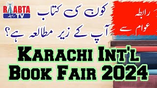 Which book are you reading  Karachi International Book Fair 2024  Raabta Tv [upl. by Timotheus]