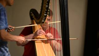 20130523 1944 Bowing on Harp Extended Technique [upl. by Merv]