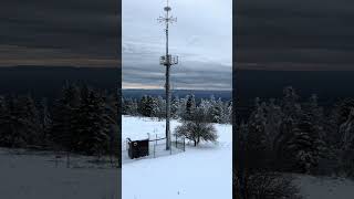 Winter at Black Forest Hornisgrinde 1164m blackforest winter schwarzwald [upl. by Caffrey]