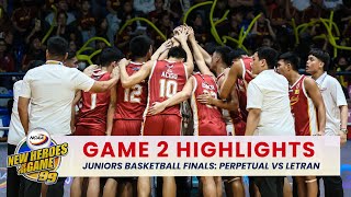 NCAA Jrs Basketball Perpetual vs Letran Finals Game 2 Highlights  NCAA Season 99 [upl. by Adan]