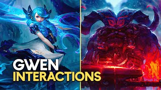 Gwen Interactions with Other Champions  League of Legends LoR [upl. by Whorton]