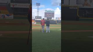 Albert Pujols y Yadier Molina juntos en el estadio Cibao Águilas Vs Leones 17 Noviembre 2024 [upl. by Helbon]