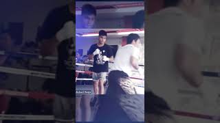 Manny Pacquiao and his son Eman Bacosa boxing mannypaquiao fatherandson [upl. by Othelia]