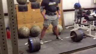 Brian Shaw WSM 2013 Deadlift Training985 lb Deadlift [upl. by Nwahsaj]