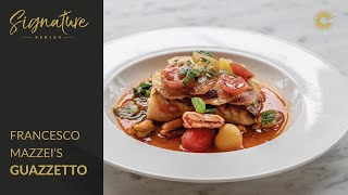 Francesco Mazzeis Roast Cod with Seafood Guazzetto [upl. by Havener725]