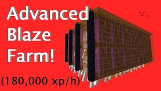 Advanced Blaze Only Farm 368k rodsh 180k xph  Minecraft [upl. by Refinney]