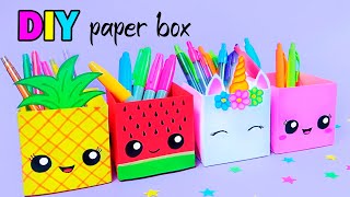 How to Make a Paper Pen Holder  DIY Paper Pen Holder  Easy Origami Tutorial [upl. by Rialb]