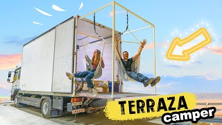 🚚 Ponemos COLUMPIOS en el camión 🤯 Camperizar un CAMIÓN CAMPER 😵 Vivir en ruta  Cap 5 [upl. by Certie]