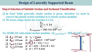 Design of Laterally Supported Beamहिन्दीI Design of Flexural Members I Design of Steel Structures [upl. by Kokoruda]