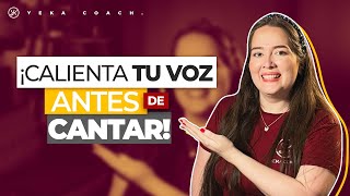 COMO CALENTAR LA VOZ ANTES DE CANTAR  EJERCICIOS FÁCILES Y RÁPIDO  YEKA COACH [upl. by Ellenij982]