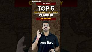 5 important Questions of Class 10 Geography Chapter 5 shorts [upl. by Atinaj]