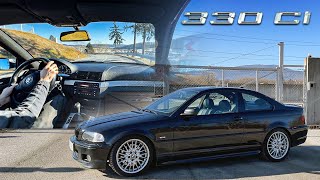 2001 BMW E46 330Ci  Exterior  Exhaust Sound  Acceleration  POV Spirited Drive 4K [upl. by Yecaw]