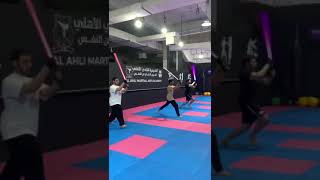 Kendo Drill in Qatar Saber Academy qatarsaberacademy [upl. by Aikemaj]