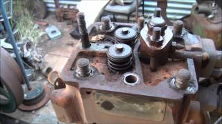 Lister engine recovery dismantling and inspection [upl. by Ilatan]