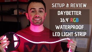 Set Up 164 FT RGB Water Proof LED Light Strip  DAYBETTER [upl. by Ydnyc486]