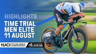 Men Elite Time Trial Highlights  2023 UCI Cycling World Championships [upl. by Aikrahs]