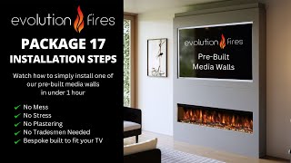 Evolution Fires Package 17 PreBuilt Media Wall Installation Video [upl. by Cornel]