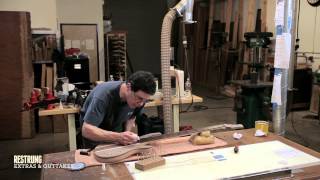 How to Build a Bass Guitar  Step 14  Fretting a Bass [upl. by Wald]