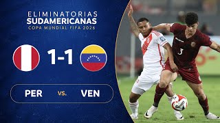 PERÚ vs VENEZUELA 11  RESUMEN  ELIMINATORIAS SUDAMERICANAS  FECHA 6 [upl. by Truk564]