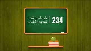 Tabuada da Subtração  2 3 e 4 [upl. by Pantia]