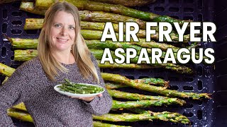 10 MINUTE AIR FRYER ASPARAGUS  how to cook asparagus in air fryer  air fried asparagus [upl. by Wollis]