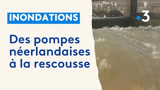 Inondations dans le PasdeCalais  des pompes néerlandaises à la rescousse [upl. by Drhcir118]