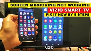 VIZIO Smart TV Screen Mirroring is Not Working  Fix It Now By 5 Easy Methods [upl. by Nador346]