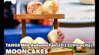 Beautiful Yummy Mooncakes at TANGS MidAutumn Fair 2023 VivoCity [upl. by Halika]