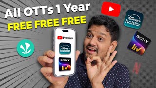 All OTT Apps 1 Year FREE  Claim FAASSTT  TimesPrime 1 Year FREE [upl. by Hanoj]