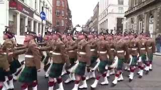 2 Scots  The Royal Highland Fusiliers parade Glasgow 2013 [upl. by Sivlek139]