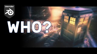 Quick Doctor Who Style TARDIS Time Vortex in Blender 40  Explainer Video [upl. by Penelope]