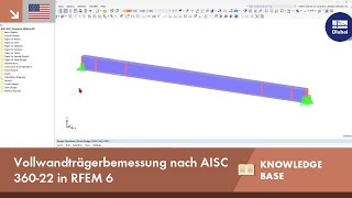 EN KB 001883  Vollwandträgerbemessung nach AISC 36022 in RFEM 6 [upl. by Goldy930]