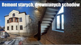 110 Renowacja starych drewnianych schodów [upl. by Drye]