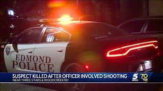 Person killed in Edmond police shooting [upl. by Neelram]