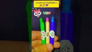 😱Handmade Highlighters💜  Highlighter Pen😲 shorts [upl. by Gilges]