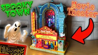 Fright Night Cinema  Lemax Spooky Town 2024 Review [upl. by Dorkas]