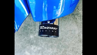 Installing the RineHart Racing Slip On Exhaust on my 2021 IndianMotorcycle Chieftain Limited [upl. by Marola]