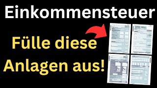 Einkommensteuererklärung 2022  Fülle DIESE Anlagen unbedingt aus Einführung Tutorial [upl. by Atsirak]