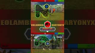 EOLAMBIA VS BARYONYX  JURASSIC WORLD THE GAME [upl. by Alane873]