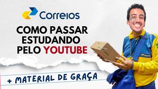 Concurso dos Correios EXPLICADO  material completo GRÁTIS só não passa quem não quer [upl. by Beyer]