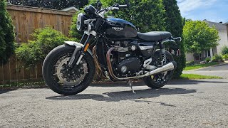 2024 Triumph Speed Twin 1200 First Service Oil Change [upl. by Yeniar]