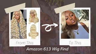 Under 100 Y’all better come get one of these 613 13x6 HD Lace Human Hair Wig from Amazon [upl. by Boorman]