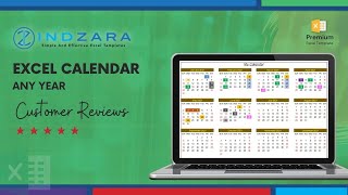 Excel Calendar Template Customer Reviews [upl. by Mccallion361]