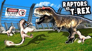 NEW Raptors vs TREX at Jurassic Park NEW Update Mesozoica Dinosaur Park Simulator Gameplay [upl. by Aldus935]