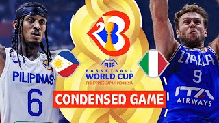 Philippines 🇵🇭 vs Italy 🇮🇹  Full Game Highlights  FIBA Basketball World Cup 2023 [upl. by Aisiat]