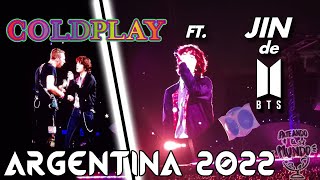 RECITAL COLDPLAY ARGENTINA 2022 🇦🇷 4K Astronaut By JIN BTS  BUENOS AIRES 28102022 [upl. by Hafirahs]