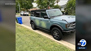 Several vehicles in Ladera Heights spraypainted with swastikas [upl. by Cardie]