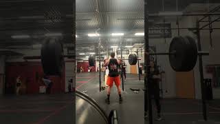 Three jerks at 190 shorts one push jerk  two split jerks with 190 pounds or 86 kilos Olympic lift [upl. by Annetta481]